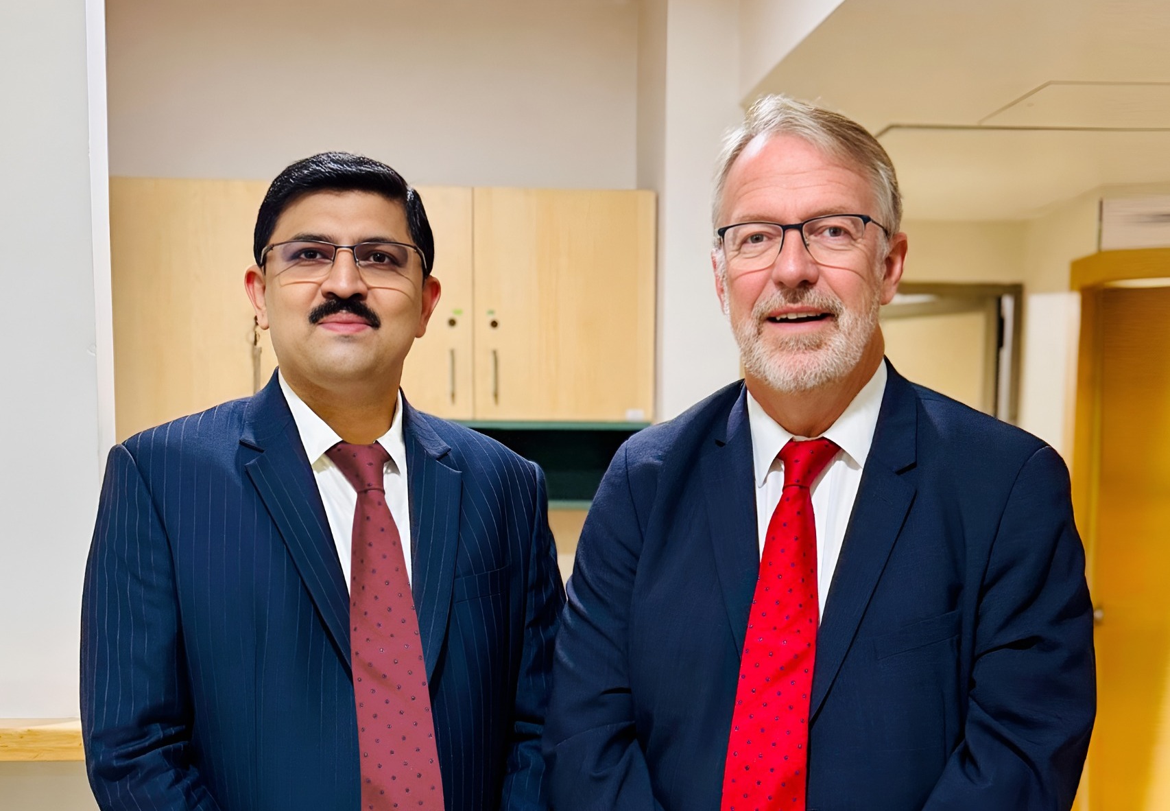 Dr. Nizab with international colleague